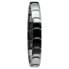 Pulsera Italiana Plateada Brazalete tipo correa de reloj plateado pulsera italiana acero inoxidable modular.